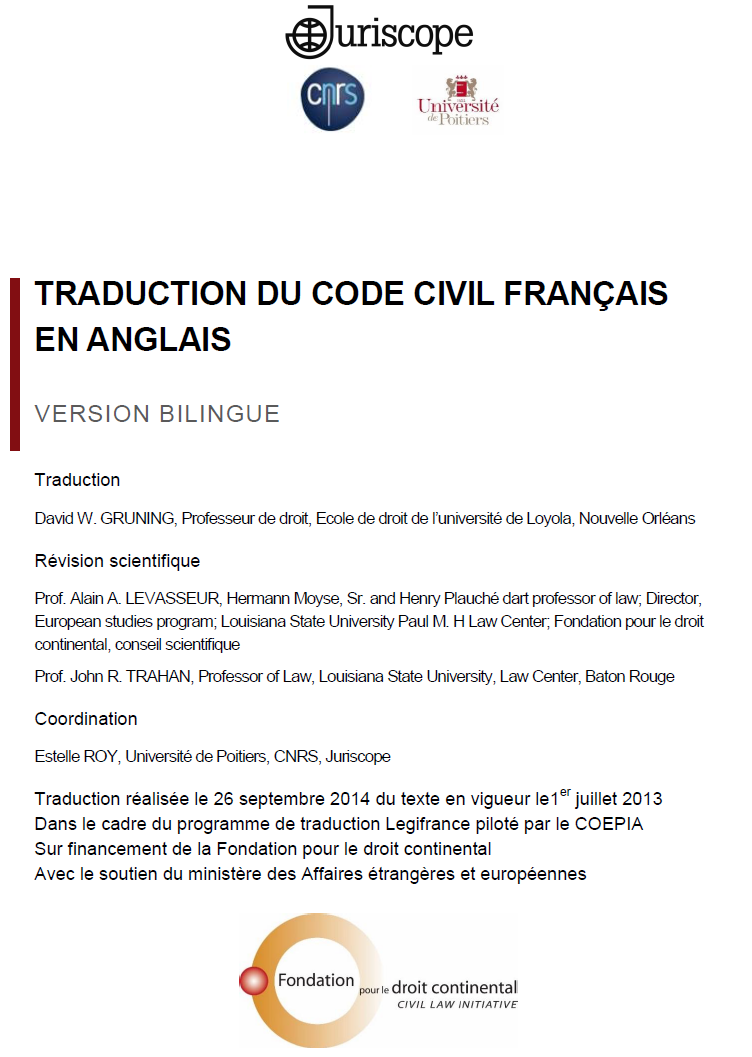 Legifrance code civil